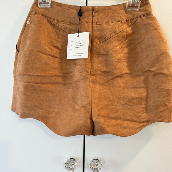 Suede High Waist Shorts for Fall! NWT - Picture 7 of 8